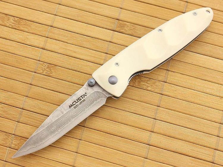 Нож складной Mcusta New Wave Damascus , Corian 2370.11.90